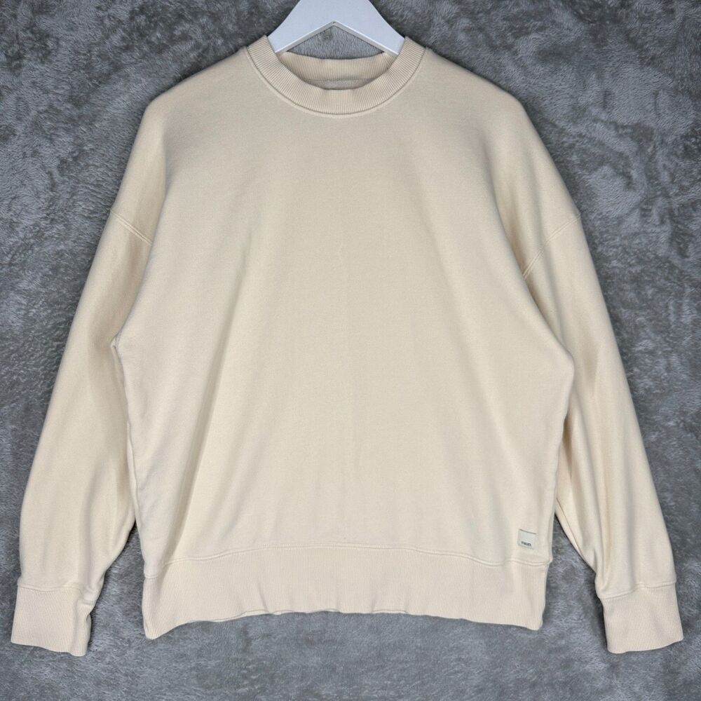 Vuori Sedona Weekender Crew Sweatshirt Womens Medium Oversized Cream Pullover